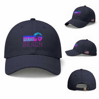 Vintage Miami Beach Baseball Cap Florida Proud Floridian Retro Palms Trees