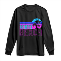 Vintage Miami Beach Long Sleeve Shirt Florida Proud Floridian Retro Palms Trees