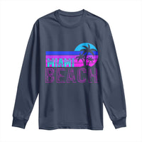Vintage Miami Beach Long Sleeve Shirt Florida Proud Floridian Retro Palms Trees