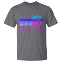 Vintage Miami Beach T Shirt Florida Proud Floridian Retro Palms Trees