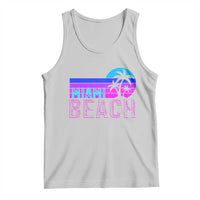 Vintage Miami Beach Tank Top Florida Proud Floridian Retro Palms Trees