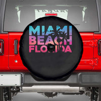 Miami Beach Florida Proud Spare Tire Cover Floridian Retro Palms Trees