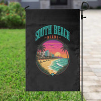 South Beach Miami Garden Flag Retro Florida USA Souvenir Gift