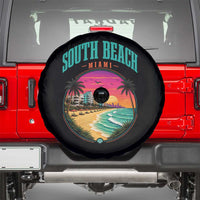 South Beach Miami Spare Tire Cover Retro Florida USA Souvenir Gift