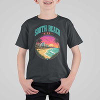 South Beach Miami T Shirt For Kid Retro Florida USA Souvenir Gift