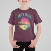 South Beach Miami T Shirt For Kid Retro Florida USA Souvenir Gift