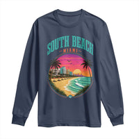 South Beach Miami Long Sleeve Shirt Retro Florida USA Souvenir Gift