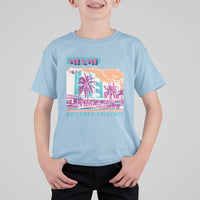 Vintage Miami Florida Art Deco T Shirt For Kid Miami City Pride Graphic