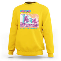 Vintage Miami Florida Art Deco Sweatshirt Miami City Pride Graphic