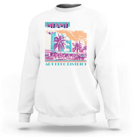 Vintage Miami Florida Art Deco Sweatshirt Miami City Pride Graphic