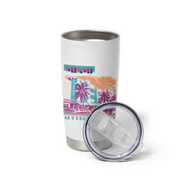 Vintage Miami Florida Art Deco Tumbler Cup Miami City Pride Graphic