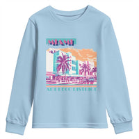 Vintage Miami Florida Art Deco Youth Sweatshirt Miami City Pride Graphic