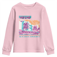 Vintage Miami Florida Art Deco Youth Sweatshirt Miami City Pride Graphic