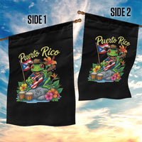 Hispanic Heritage Month Garden Flag Taino Boricua Coqui Frog Puerto Rico