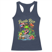 Hispanic Heritage Month Racerback Tank Top Taino Boricua Coqui Frog Puerto Rico