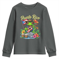 Hispanic Heritage Month Youth Sweatshirt Taino Boricua Coqui Frog Puerto Rico