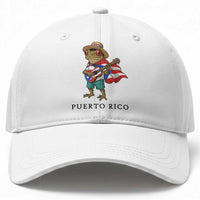 Coqui Frog Puerto Rico Baseball Cap Boricua Taino Island Pride