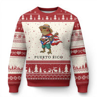 Coqui Frog Puerto Rico Ugly Christmas Sweater Boricua Taino Island Pride
