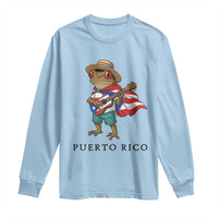 Coqui Frog Puerto Rico Long Sleeve Shirt Boricua Taino Island Pride