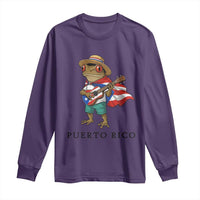 Coqui Frog Puerto Rico Long Sleeve Shirt Boricua Taino Island Pride