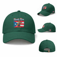 Coqui Frog Puerto Rico Flag Baseball Cap Puerto Rican Taino Boricua