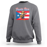 Coqui Frog Puerto Rico Flag Sweatshirt Puerto Rican Taino Boricua
