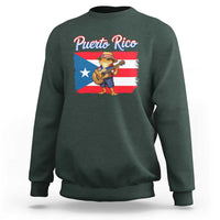 Coqui Frog Puerto Rico Flag Sweatshirt Puerto Rican Taino Boricua