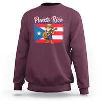 Coqui Frog Puerto Rico Flag Sweatshirt Puerto Rican Taino Boricua