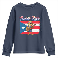 Coqui Frog Puerto Rico Flag Youth Sweatshirt Puerto Rican Taino Boricua