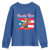 Coqui Frog Puerto Rico Flag Youth Sweatshirt Puerto Rican Taino Boricua
