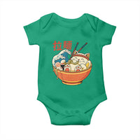 Funny Cat Ramen Baby Onesie Cute Japanese Sushi Kitty Eating Noodles - Wonder Print Shop