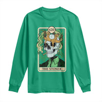 Skeleton Smokes Long Sleeve Shirt The Stoner Weed Lover Cannabis 420 - Wonder Print Shop