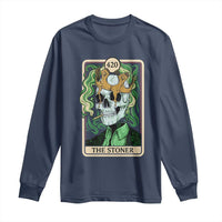 Skeleton Smokes Long Sleeve Shirt The Stoner Weed Lover Cannabis 420 - Wonder Print Shop