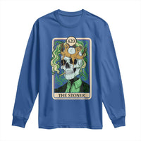 Skeleton Smokes Long Sleeve Shirt The Stoner Weed Lover Cannabis 420 - Wonder Print Shop