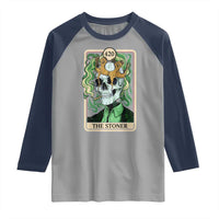 Skeleton Smokes Raglan Shirt The Stoner Weed Lover Cannabis 420 - Wonder Print Shop