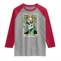 Skeleton Smokes Raglan Shirt The Stoner Weed Lover Cannabis 420 - Wonder Print Shop