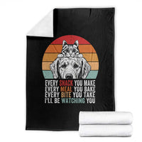 Every Snack You Make Throw Blanket Funny Dog Cat Lovers - Wonder Print Shop