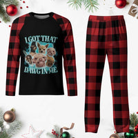 I Got That Dawg In Me Plaid Pajama Set Funny Chihuahua Dog Meme - Wonder Print Shop