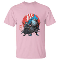 Samurai Cat Shark T Shirt Retro Japanese Animal Warrior Art - Wonder Print Shop