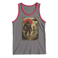 Samurai Bigfoot Japanese UFO Tank Top Sasquatch Ailen Ukiyo-e - Wonder Print Shop