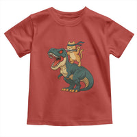 Ninja Cat Riding Dinosaur Toddler T Shirt - Wonder Print Shop