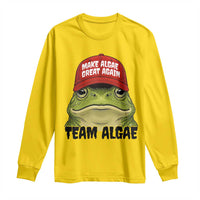 Make Algae Great Again Long Sleeve Shirt Funny Political Satire Nature Lover Gift