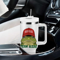 Make Algae Great Again Tumbler With Handle Funny Political Satire Nature Lover Gift