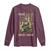 Make Algae Great Again Long Sleeve Shirt Funny Lincoln Political Satire Humor