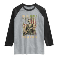 Make Algae Great Again Raglan Shirt Funny Lincoln Political Satire Humor