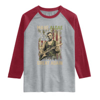 Make Algae Great Again Raglan Shirt Funny Lincoln Political Satire Humor