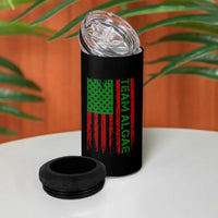 Team Algae 4 in 1 Can Cooler Tumbler Funny Make Algae Great Again American Flag Political Meme