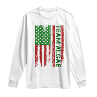 Team Algae Long Sleeve Shirt Funny Make Algae Great Again American Flag Political Meme