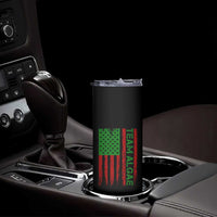 Team Algae Skinny Tumbler Funny Make Algae Great Again American Flag Political Meme