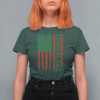 Team Algae T Shirt For Women Funny Make Algae Great Again American Flag Political Meme